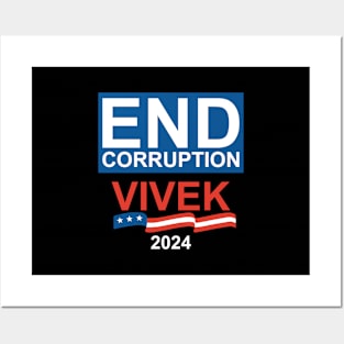 End Corruption Vivek Ramaswamy 2024 Posters and Art